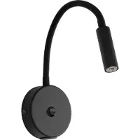 TK Lighting Seinävalaisin Lagos USB , Musta, Makuuhuone, Metalli, Moderni,