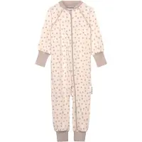 Geggamoja Bamboo Two Way Zip Pyjamas - Beige - 74/80