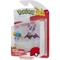 Jazwares Battle Figure Noibat And Mudkip - Multi/patterned - ONE SIZE