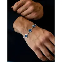 Steel & Barnett Clover Bracelet - Blue - ONE SIZE 17 - 23 cm