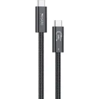 Yesido CA211 Thunderbolt 5 USB-C -kaapeli - 240W:n pikalataus, 16K-videotuki, 80 Gbps, 1m - musta