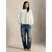 Ralph Lauren Solid 60/1 Cttn Pw-Wvn-Shirt - White - M