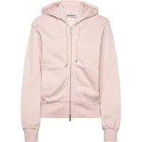 Weekday Cinched Cotton Zip Hoodie - Pink - S