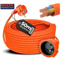 Boxer Jatkojohto maadoituksella , 50 metriä, 2500 W