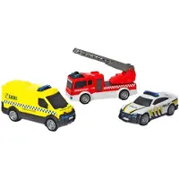 Dickie Toys 3-Pack Danish Rescue Vehicles - Multi/patterned - ONE SIZE
