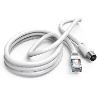Hama Cable Antenna 75dB Coax Plug to RJ45 Plug white 2.5m