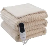 Ginza.se Koomy -lämpöpeitto fleece 130 x 180 cm kerma 140 W 9 lämpötasoa
