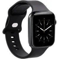 Gear silikoninen Apple Watch ranneke 38-41 mm (musta)