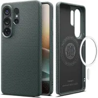Spigen Samsung Galaxy S26 Ultra Liquid Air Mag Mag MagSafe TPU Kotelo - Syvyysvihreä