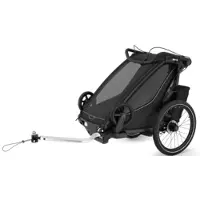 Thule Chariot Sport 2 GEN3 urheilukärry lisävarusteilla Single, Black on Black (musta)