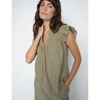 Mos Mosh Mmwoda Izha Blouse - Khaki green - XS