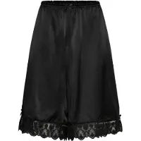 Monki Satin Lace Jorts - Black - S