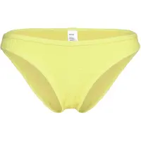 Monki High Cut Seersucker Bikini Bottom - Yellow - L