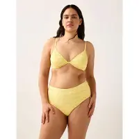 Lindex Bikini Bottom With High Waist - Yellow - M