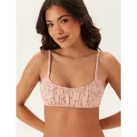 Bubbleroom Ruched Bikini Top - Pink - XS