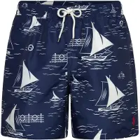 Ralph Lauren 5.75-Inch Traveler Classic Swim Trunk - Blue - M