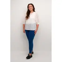 KAFFE CURVE Kclorena Blouse - White - 52