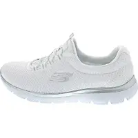 SKECHERS Slip on -tennarit 'Summits' hopeanharmaa / valkoinen