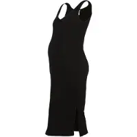 Lindex Mom Ribbed Midi Dress - Black - M