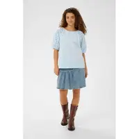 Saint tropez Palasz Ss Blouse - Blue - S