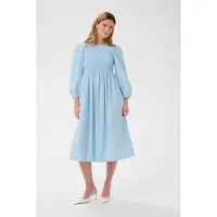 Kaffe Kamona Smock Dress - Blue - 38