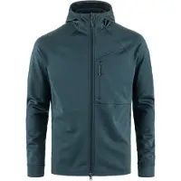Fjall Raven Men's Abisko Grid Fleece Hoodie Mountain Blue S