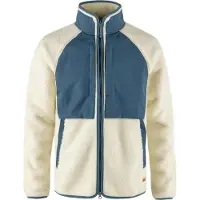 Fjällräven Men's Vardag Pile Jacket Chalk White-Indigo Blue Välikerrospuserot L