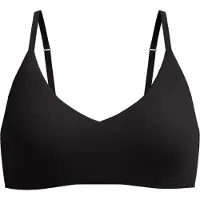 Speedo Solid Triangle Bikini Top - Black - S