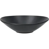 Scandi Living Terra salaattikulho Musta kivitavara, Ø30 cm