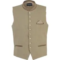 Krüger Collection Trachten-liivi kerma / brokadi / khaki