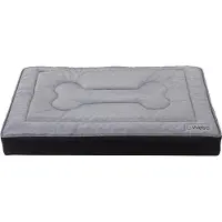 Welsti Ortopedinen koiranpeti, koiran patja, harmaa luu XL 130x90 liukumaton