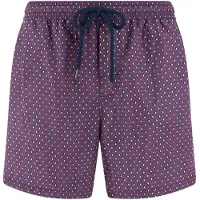 Boggi Milano Uimashortsit tummanvioletti / punainen / offwhite