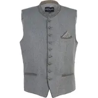 Krüger Collection Trachten-liivi harmaa / taupe / vaaleanharmaa