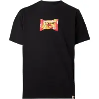 Carhartt WIP Paita 'Road Side Snack' tummankeltainen / vaaleanpunainen / musta / valkoinen
