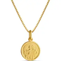 Top Gold kullattu hopeinen Kaksonen horoskooppi riipus ketjulla 45cm 52 5706 0000