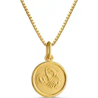 Top Gold kullattu hopeinen Rapu horoskooppi riipus ketjulla 45cm 52 5707 0000