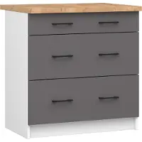 Akord Keittiökaappi Oliwia S80 3SZ, harmaa