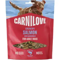 Carnilove 2x200g Dog Crunchy Snack lohi & mustikka koiranherkut