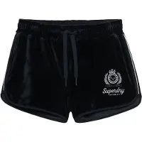 Superdry for woman. W7110501A Shorts Country Club Velour navy (L), Casual, Polyester