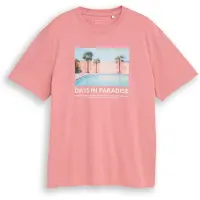 Tom Tailor DENIM Paita taivaansininen / tummanvihreä / vaalea pinkki / valkoinen