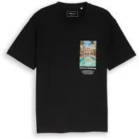Tom Tailor Relaxed Photo Print T-Shirt - Black - S