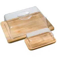 Northix 2x Juustokupit Bambu-Tarjottimella