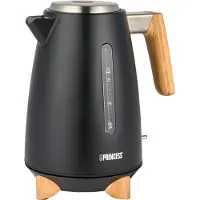 Princess Pure -vedenkeitin, 1,7 l, 3000 W, musta