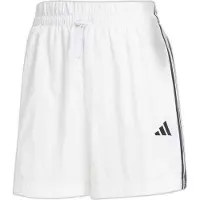 Adidas Urheiluhousut 'ESSENTIALS 3-STRIPES LIFESTYLE WOVEN' musta / valkoinen
