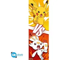 Abysse Corp - POKEMON Door Poster Pikachu and Scorbunny (53x158cm) - Juliste