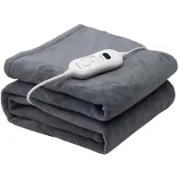 Terraillon Cozy -lämpöpeitto 160 x 120 cm tummanharmaa