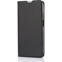 Wave BookCase -suojakotelo, Samsung Galaxy A12, musta
