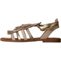 Super Mode Tasapohjaiset sandaalit - - Hihnalla - Beige - Tasapohja - Synteettinen päällinen