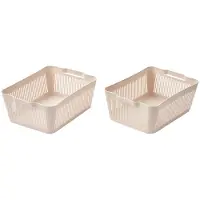 Liewood Makeeva Basket L 2-Pack - Cream - ONE SIZE