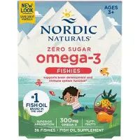 Nordic Naturals Nordic Omega-3 Kalaöljy, 300mg Herkullinen Tutti Frutti maku - 36 kapselia